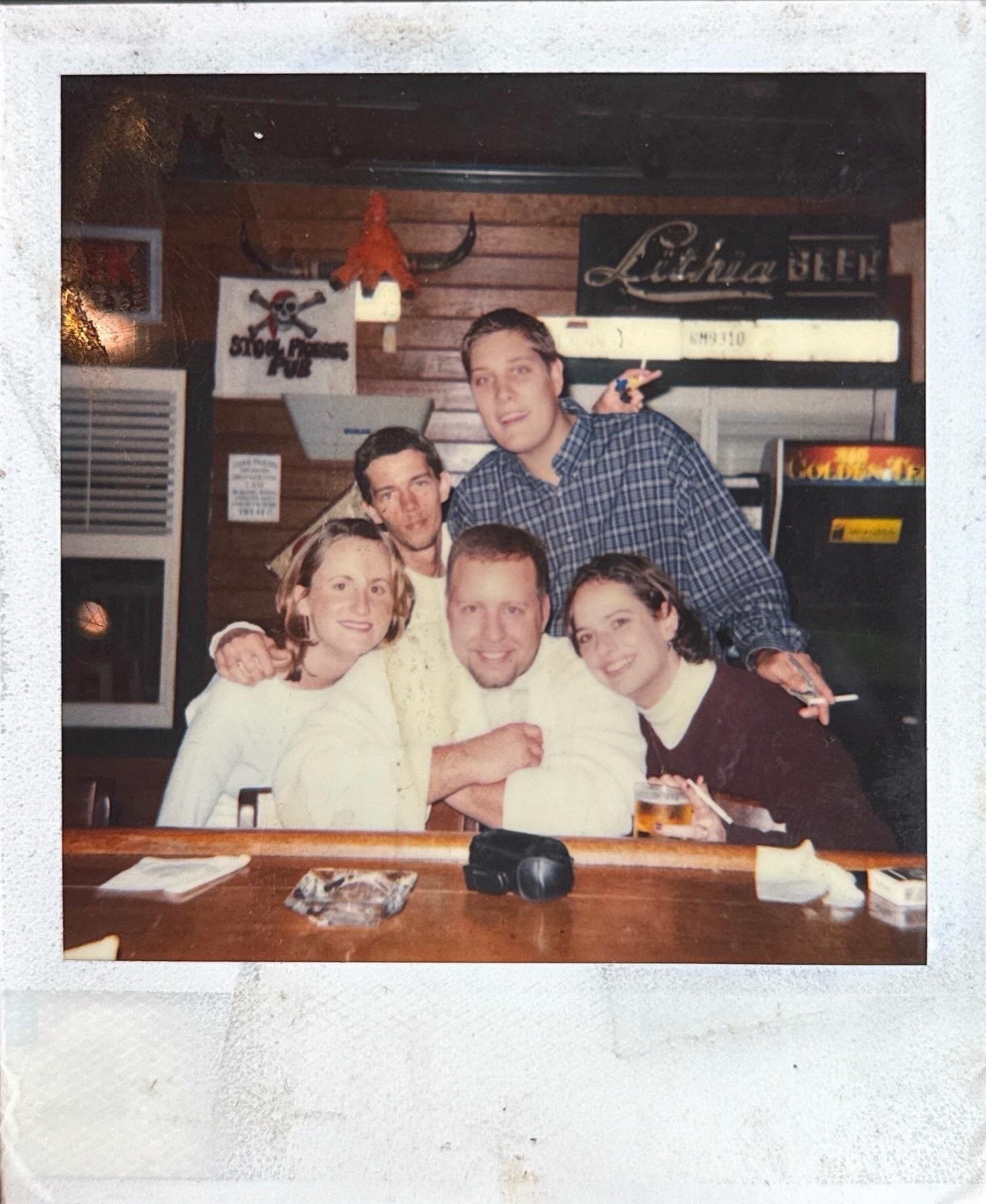 A 2006 Polaroid of a group at the Bully's bar